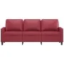 Wine red synthetic leather 3-seater sofa 180 cm by , Sofas - Ref: Foro24-359145, Price: 255,87 €, Discount: %