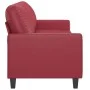 Wine red synthetic leather 3-seater sofa 180 cm by , Sofas - Ref: Foro24-359145, Price: 255,87 €, Discount: %