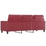 Wine red synthetic leather 3-seater sofa 180 cm by , Sofas - Ref: Foro24-359145, Price: 255,87 €, Discount: %