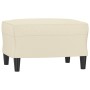 Cream synthetic leather 3-piece sofa set with cushions by , Sofas - Ref: Foro24-3201414, Price: 478,07 €, Discount: %