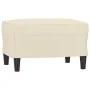 Cream synthetic leather 3-piece sofa set with cushions by , Sofas - Ref: Foro24-3201414, Price: 471,38 €, Discount: %