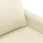 Dreiteilige Sofagarnitur aus cremefarbenem Kunstleder mit Kissen von , Sofas - Ref: Foro24-3201414, Preis: 471,38 €, Rabatt: %