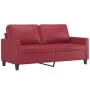 Red synthetic leather 3-piece sofa set with cushions by , Sofas - Ref: Foro24-3201416, Price: 460,07 €, Discount: %