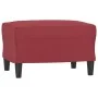 Red synthetic leather 3-piece sofa set with cushions by , Sofas - Ref: Foro24-3201416, Price: 460,07 €, Discount: %