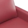 Red synthetic leather 3-piece sofa set with cushions by , Sofas - Ref: Foro24-3201416, Price: 460,07 €, Discount: %
