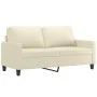 Cream synthetic leather 2-piece sofa set with cushions by , Sofas - Ref: Foro24-3201409, Price: 423,33 €, Discount: %