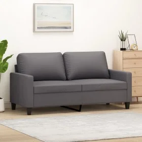 Graues 2-Sitzer-Sofa aus Kunstleder, 140 cm von , Sofas - Ref: Foro24-359139, Preis: 208,00 €, Rabatt: %