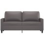 Sofá de 2 plazas de cuero sintético gris 140 cm de , Sofás - Ref: Foro24-359139, Precio: 211,85 €, Descuento: %