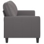 Sofá de 2 plazas de cuero sintético gris 140 cm de , Sofás - Ref: Foro24-359139, Precio: 211,85 €, Descuento: %