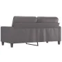 Gray synthetic leather 2-seater sofa 140 cm by , Sofas - Ref: Foro24-359139, Price: 208,00 €, Discount: %