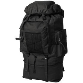 Mochila estilo ejército XXL negro 100 l de vidaXL, Mochilas - Ref: Foro24-91097, Precio: 37,06 €, Descuento: %