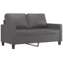 Gray synthetic leather 3-piece sofa set with cushions by , Sofas - Ref: Foro24-3201400, Price: 588,50 €, Discount: %