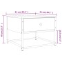 Schwarzer Couchtisch aus Holzwerkstoff, 51 x 51 x 40 cm von , Couchtisch - Ref: Foro24-833975, Preis: 40,27 €, Rabatt: %