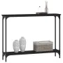 Black engineered wood console table 100x22.5x75 cm by , Side tables - Ref: Foro24-834015, Price: 53,71 €, Discount: %