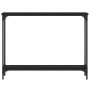 Black engineered wood console table 100x22.5x75 cm by , Side tables - Ref: Foro24-834015, Price: 54,69 €, Discount: %