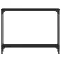 Black engineered wood console table 100x22.5x75 cm by , Side tables - Ref: Foro24-834015, Price: 53,71 €, Discount: %