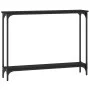 Black engineered wood console table 100x22.5x75 cm by , Side tables - Ref: Foro24-834015, Price: 53,71 €, Discount: %