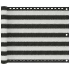 HDPE balcony awning 75x400 cm anthracite gray and white by vidaXL, Umbrellas - Ref: Foro24-42316, Price: 14,64 €, Discount: %