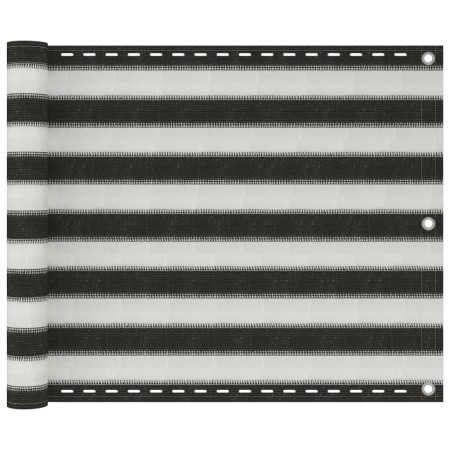 Toldo para balcón HDPE 75x400 cm gris antracita y blanco de vidaXL, Sombrillas - Ref: Foro24-42316, Precio: 14,94 €, Descuent...