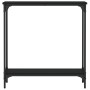 Black engineered wood console table 75x22.5x75 cm by , Side tables - Ref: Foro24-834020, Price: 36,28 €, Discount: %