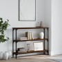 Konsolentisch aus eichenbraunem Holzwerkstoff, 100 x 22,5 x 75 cm von , Seitentische - Ref: Foro24-834029, Preis: 50,89 €, Ra...