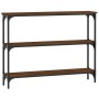 Konsolentisch aus eichenbraunem Holzwerkstoff, 100 x 22,5 x 75 cm von , Seitentische - Ref: Foro24-834029, Preis: 50,89 €, Ra...