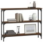 Oak brown engineered wood console table 100x22.5x75 cm by , Side tables - Ref: Foro24-834029, Price: 50,89 €, Discount: %