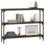 Oak brown engineered wood console table 100x22.5x75 cm by , Side tables - Ref: Foro24-834029, Price: 49,34 €, Discount: %
