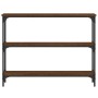 Oak brown engineered wood console table 100x22.5x75 cm by , Side tables - Ref: Foro24-834029, Price: 50,89 €, Discount: %
