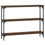 Konsolentisch aus eichenbraunem Holzwerkstoff, 100 x 22,5 x 75 cm von , Seitentische - Ref: Foro24-834029, Preis: 50,89 €, Ra...