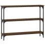 Oak brown engineered wood console table 100x22.5x75 cm by , Side tables - Ref: Foro24-834029, Price: 49,34 €, Discount: %