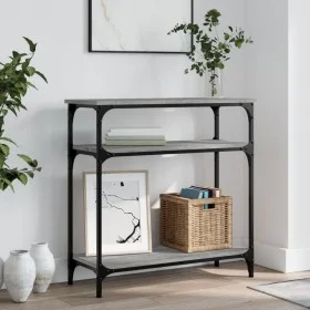 Sonoma gray engineered wood console table 75x29x75 cm by , Side tables - Ref: Foro24-834043, Price: 47,78 €, Discount: %
