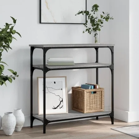 Sonoma gray engineered wood console table 75x29x75 cm by , Side tables - Ref: Foro24-834043, Price: 47,78 €, Discount: %