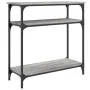 Sonoma gray engineered wood console table 75x29x75 cm by , Side tables - Ref: Foro24-834043, Price: 47,78 €, Discount: %