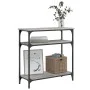 Sonoma gray engineered wood console table 75x29x75 cm by , Side tables - Ref: Foro24-834043, Price: 47,78 €, Discount: %