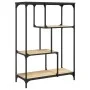 Estantería madera de ingeniería acero roble Sonoma 81x36x115 cm de , Librerías y estanterías - Ref: Foro24-835405, Precio: 48...