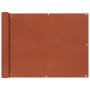 Toldo para balcón tela oxford 90x400 cm terracota de vidaXL, Sombrillas - Ref: Foro24-42330, Precio: 22,18 €, Descuento: %