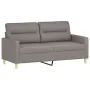 2-seater sofa with taupe gray fabric cushions 140 cm by , Sofas - Ref: Foro24-3200828, Price: 220,80 €, Discount: %