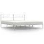 Metallbettgestell mit weißem Kopfteil 183x213 cm von , Betten und Lattenroste - Ref: Foro24-355321, Preis: 110,64 €, Rabatt: %