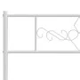 Metal bed frame with white headboard 183x213 cm by , Beds and slatted bases - Ref: Foro24-355321, Price: 109,07 €, Discount: %