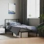 Bettgestell mit schwarzem Metallkopfteil 107x203 cm von , Betten und Lattenroste - Ref: Foro24-355459, Preis: 66,83 €, Rabatt: %