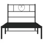 Bettgestell mit schwarzem Metallkopfteil 107x203 cm von , Betten und Lattenroste - Ref: Foro24-355459, Preis: 66,83 €, Rabatt: %