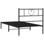 Bettgestell mit schwarzem Metallkopfteil 107x203 cm von , Betten und Lattenroste - Ref: Foro24-355459, Preis: 66,83 €, Rabatt: %