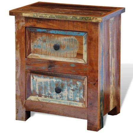 Nightstand with 2 drawers solid recycled wood by vidaXL, Nightstands - Ref: Foro24-241643, Price: 171,77 €, Discount: %