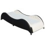 Liege mit schwarzem synthetischem Rattankissen von vidaXL, Liegen - Ref: Foro24-41975, Preis: 213,90 €, Rabatt: %