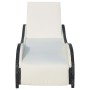 Liege mit schwarzem synthetischem Rattankissen von vidaXL, Liegen - Ref: Foro24-41975, Preis: 213,90 €, Rabatt: %