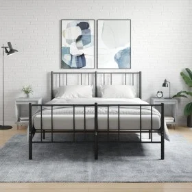 Nightstands 2 pcs concrete gray engineered wood 40x35x50 cm by , Nightstands - Ref: Foro24-830725, Price: 52,03 €, Discount: %