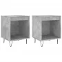 Mesitas noche 2 uds madera ingeniería gris hormigón 40x35x50 cm de , Mesitas de noche - Ref: Foro24-830725, Precio: 52,03 €, ...