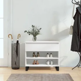 Weißer Schuhschrank aus Sperrholz, 70 x 36 x 60 cm von , Schuhregale und Schuhorganisatoren - Ref: Foro24-831444, Preis: 47,1...
