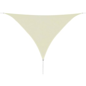HDPE triangular sail awning 5x5x5 mm cream by vidaXL, Umbrellas - Ref: Foro24-42291, Price: 48,24 €, Discount: %